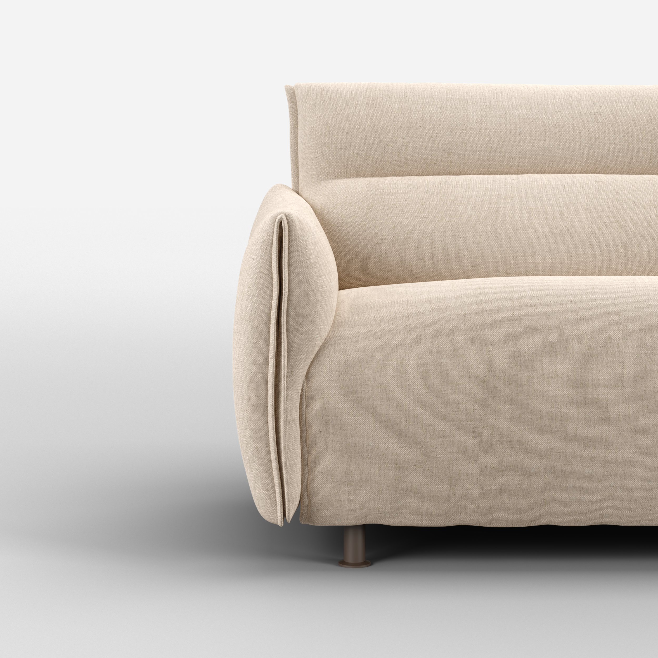 Hug 1.5 Seater Sofa (wide) | Cream Textured Weave