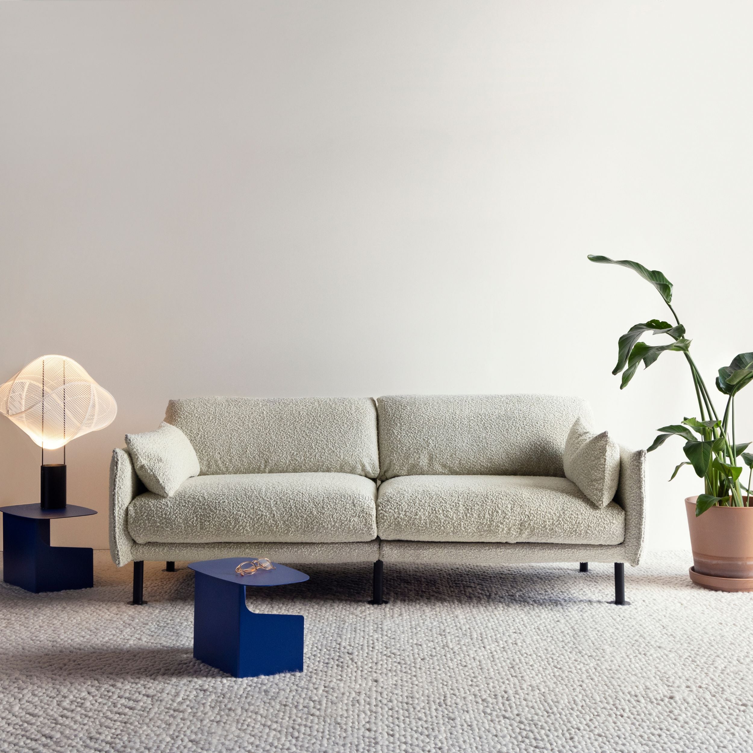 Rest 3 Seater Sofa | Ecru Boucle