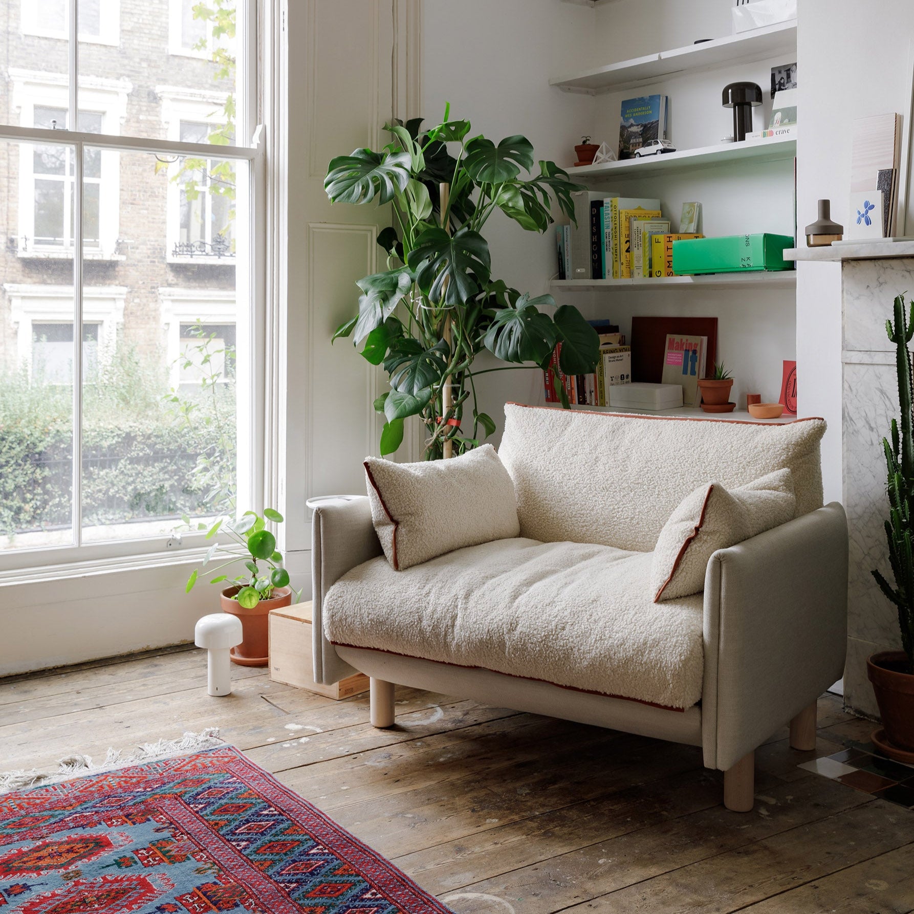 Cozy 1.5 Seater Sofa | Ecru Weave