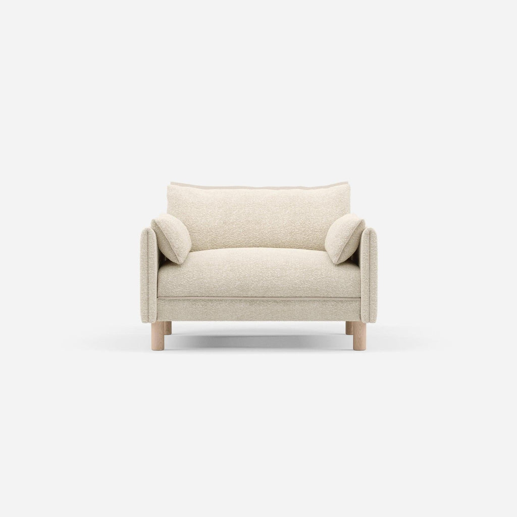 Cozy 1.5 Seater Sofa Ecru Boucle Trim