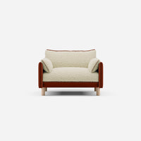 @ Cream Fleece & Rust Velvet | Brick Trim