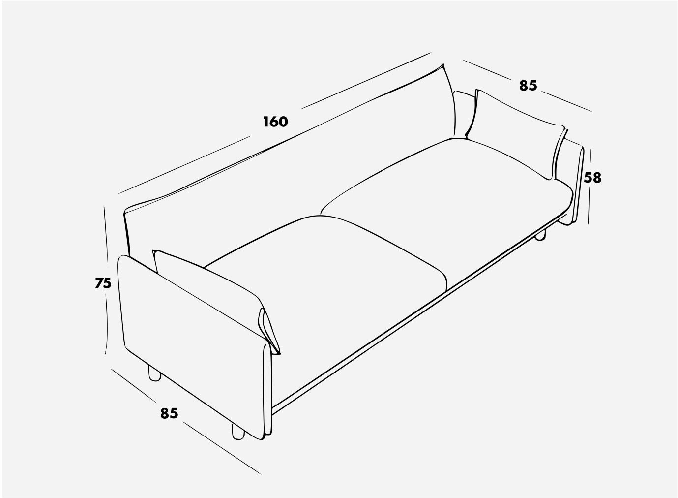 Cozmo Sofas - Cozy 2 Seater Sofa - Ecru Boucle - Natural Legs