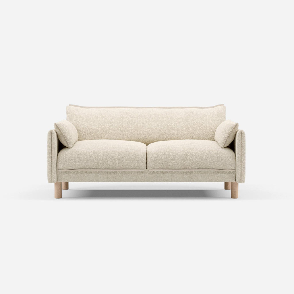 Cozy 2 Seater Sofa Ecru Boucle Trim