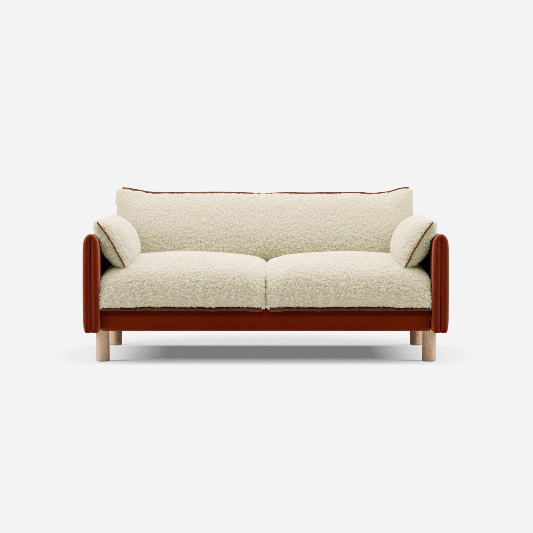 @ Cream Fleece & Rust Velvet | Brick Trim