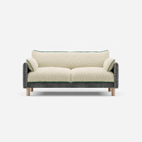 @ Cream Fleece & Cream Textured Salt & Pepper | Green Trim