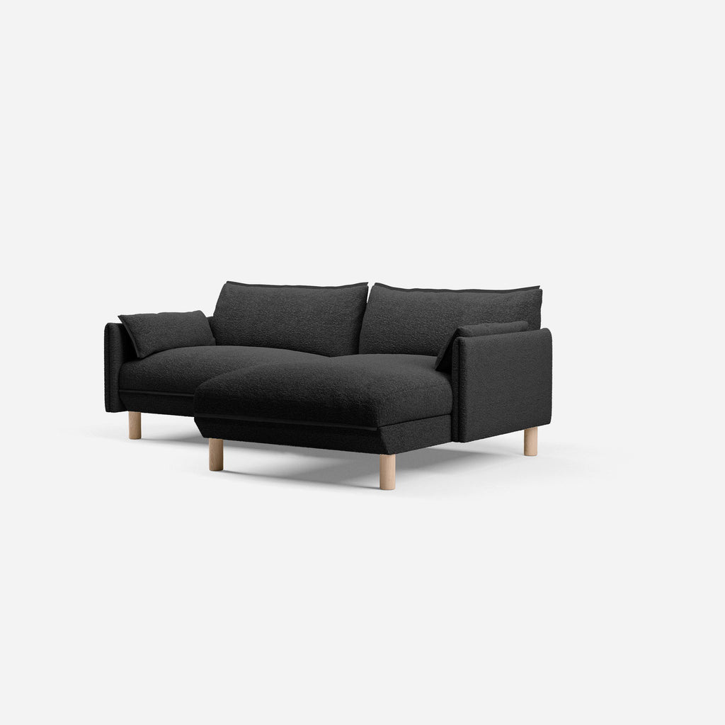 Cozy 3 Seater RH Chaise Sofa Boucle Trim