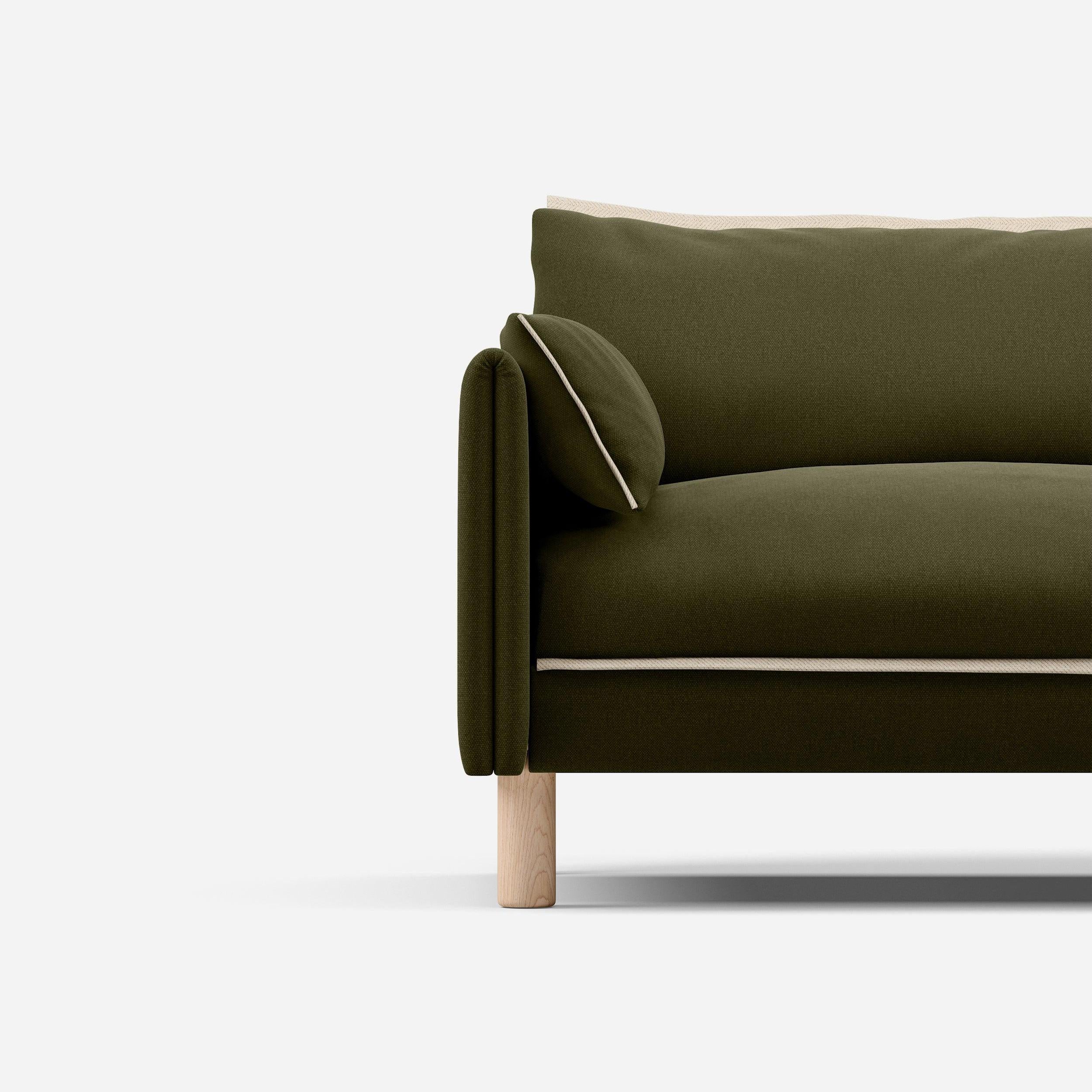 3 Seater Chaise Corner Right Hand Sofa | Cotton Meadow - Cozmo @ Meadow Cotton Jacket | Natural Trim