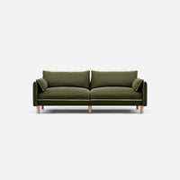 @ Dark Green Velvet Jacket | Natural Trim