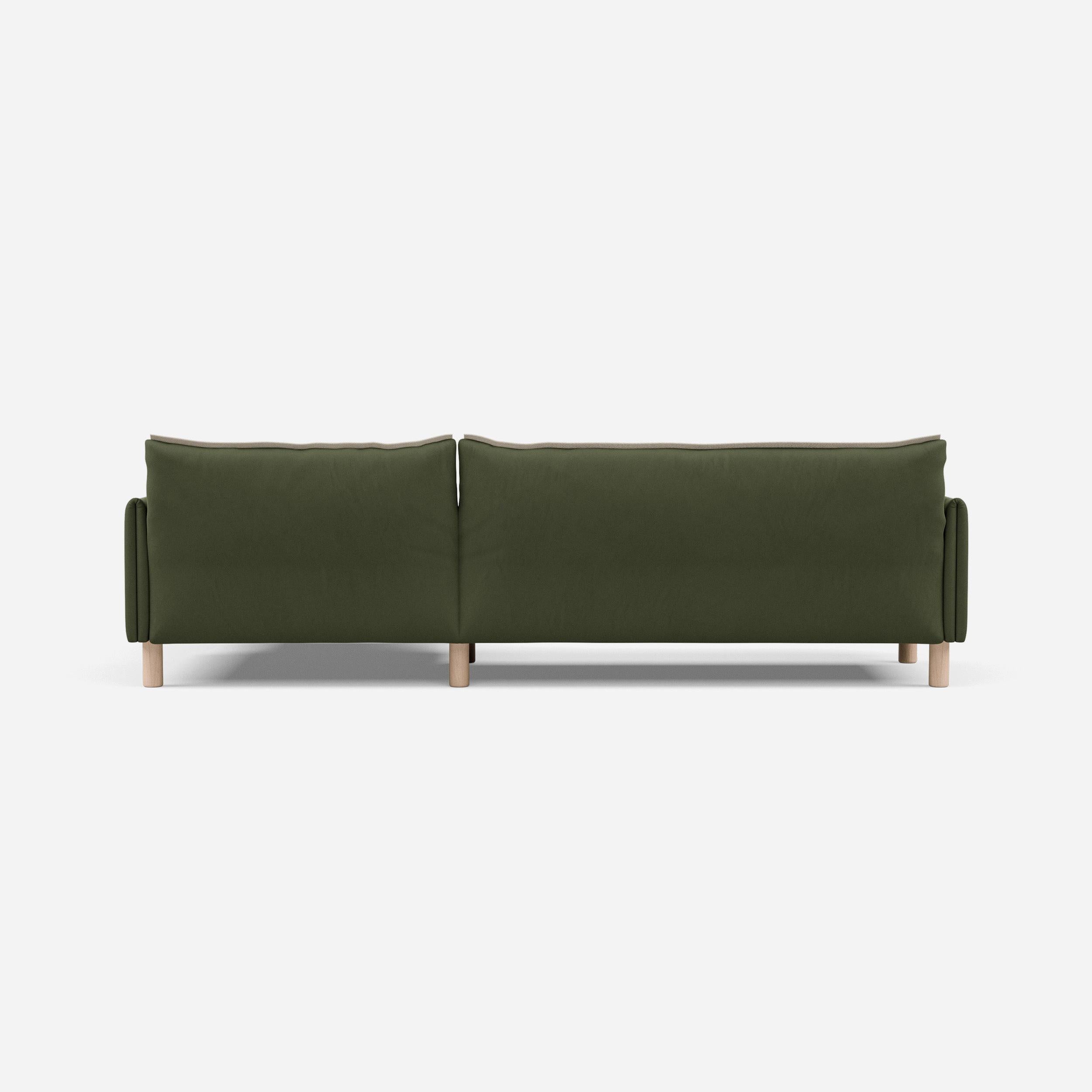 @ Dark Green Velvet Jacket | Natural Trim