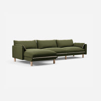 @ Dark Green Velvet Jacket | Natural Trim