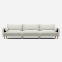 5 Seater Front View Weave Ecru @ Ecru Weave Jacket | Natural Trim