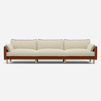 5 Seater Sofa | Cotton Henna - Cozmo @ Cream Fleece Jacket | Brick Trim