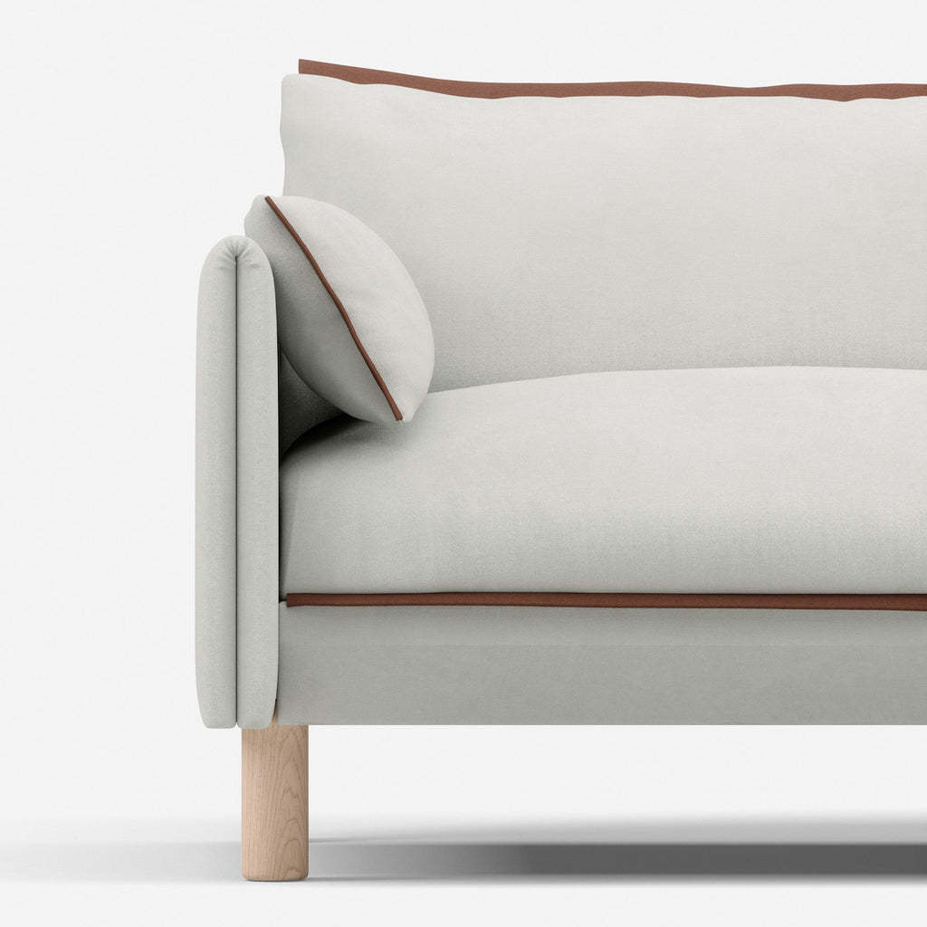 Cozy Cotton Jacket Brick Trim 1.5 Seater Sofa Set