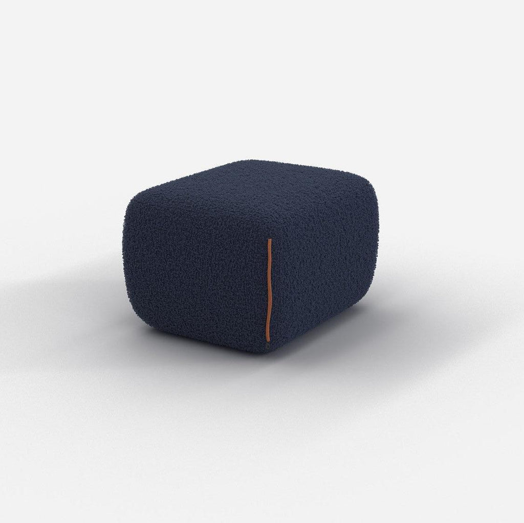 Cozy Pouffe Fleece Brick Trim
