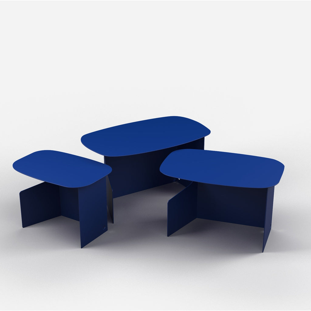 Cutout Nesting Tables Cobalt Blue Cobalt Blue