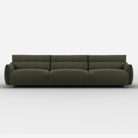 Hug 3 Seater Sofa (wide) | Green Boucle II
