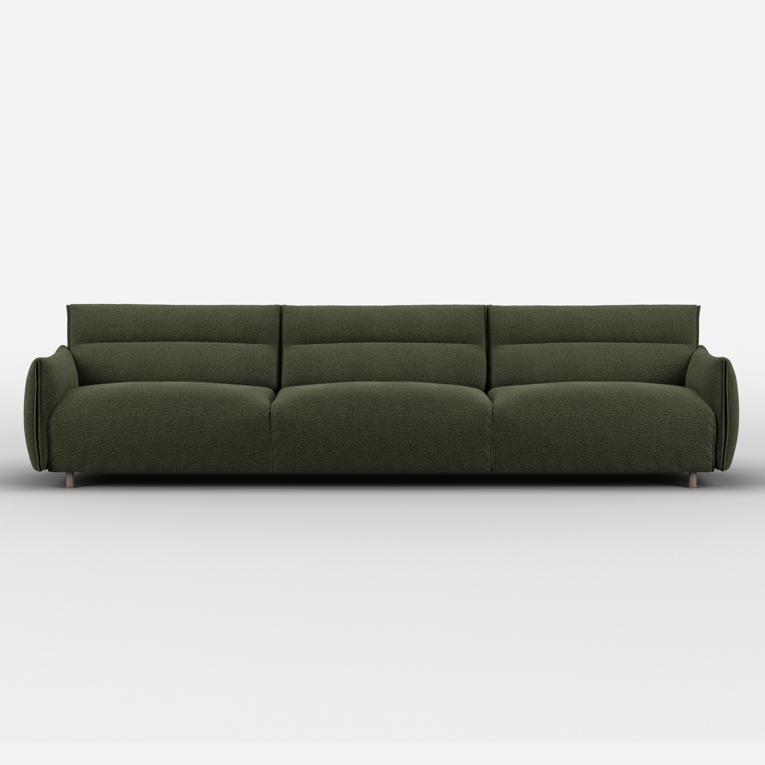 Hug 5 Seater Sofa (wide) | Green Boucle II