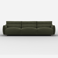 Hug 5 Seater Sofa (regular) | Green Boucle II