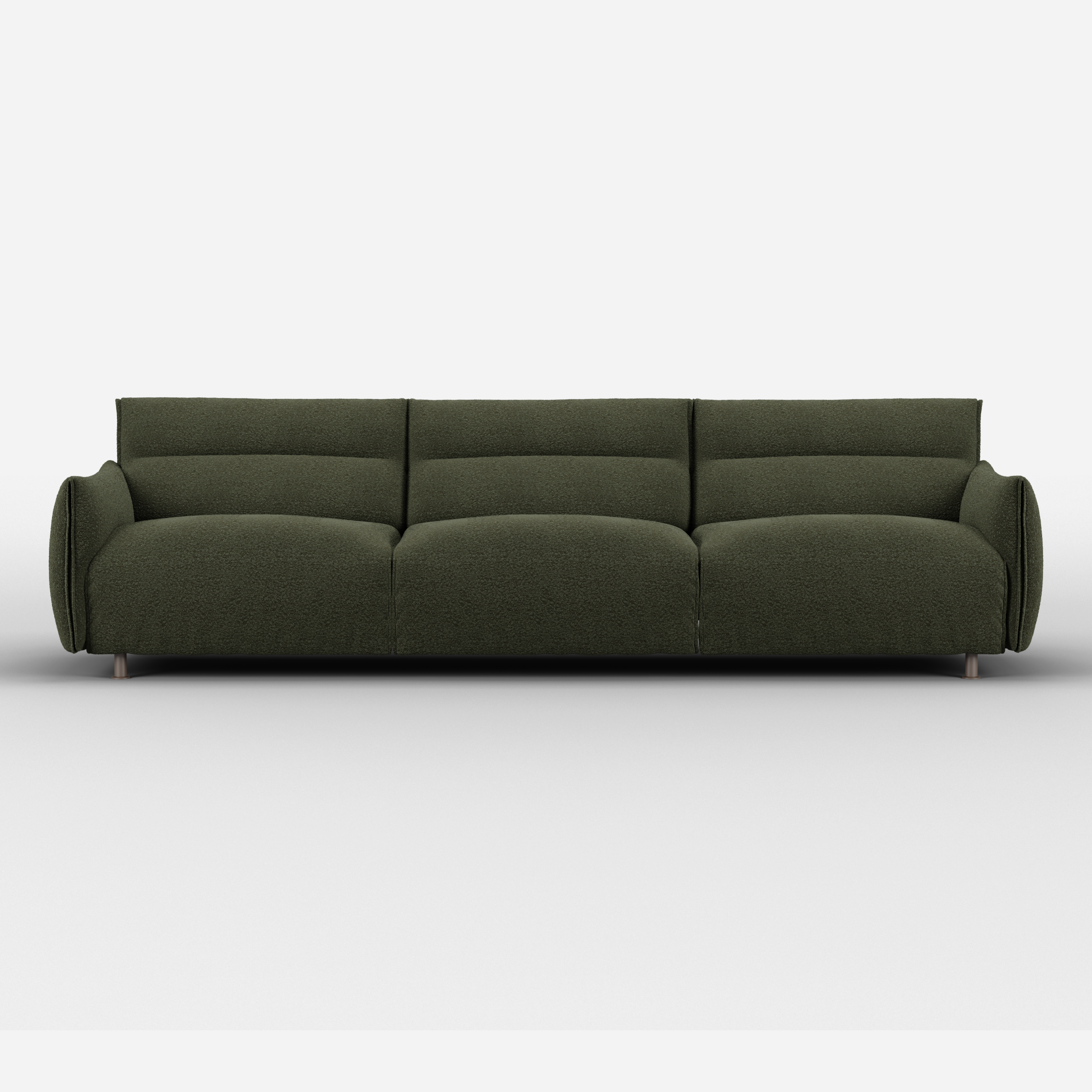 Hug 5 Seater Sofa (regular) | Green Boucle II