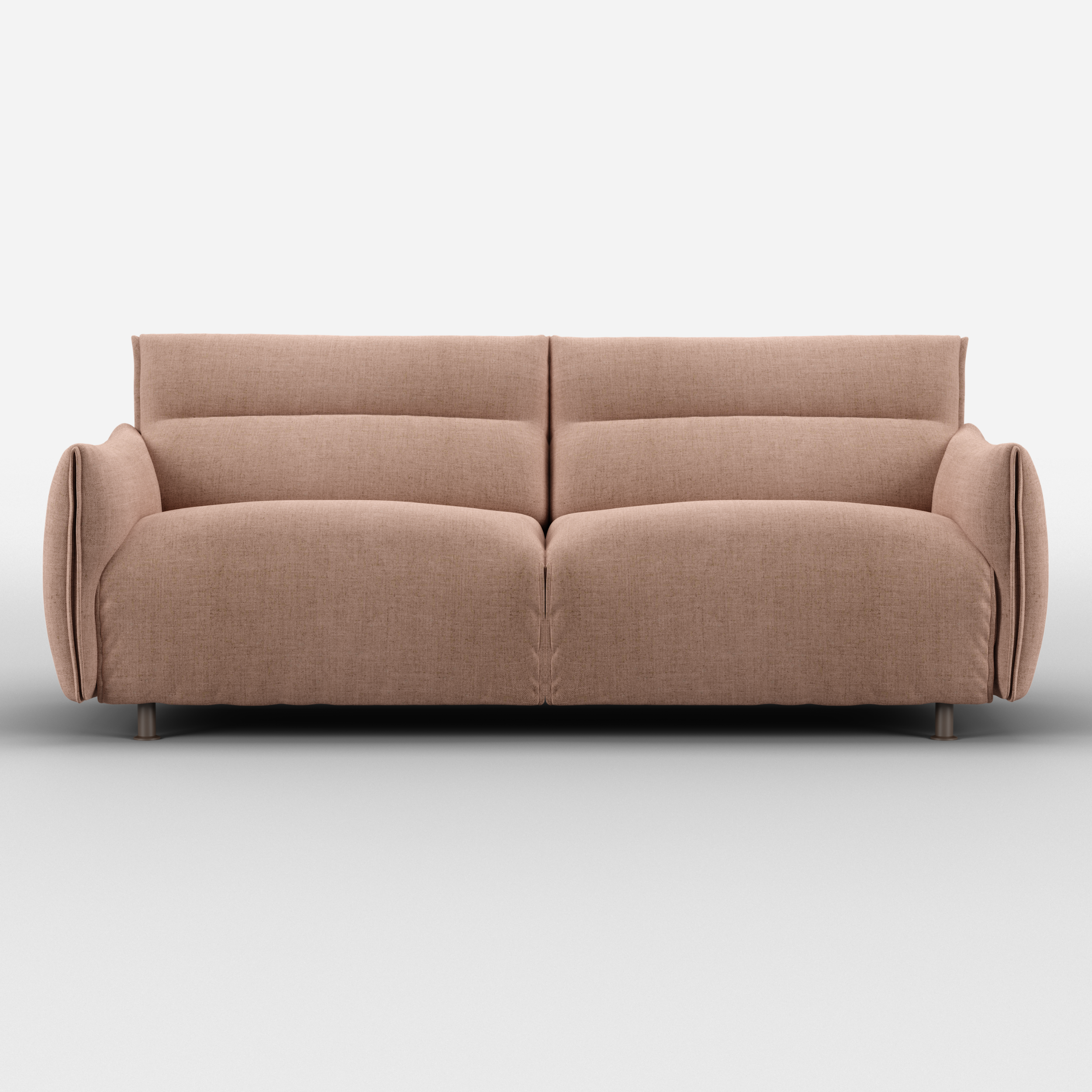 Hug 3 Seater Sofa (regular) | Mocha Chenille Weave