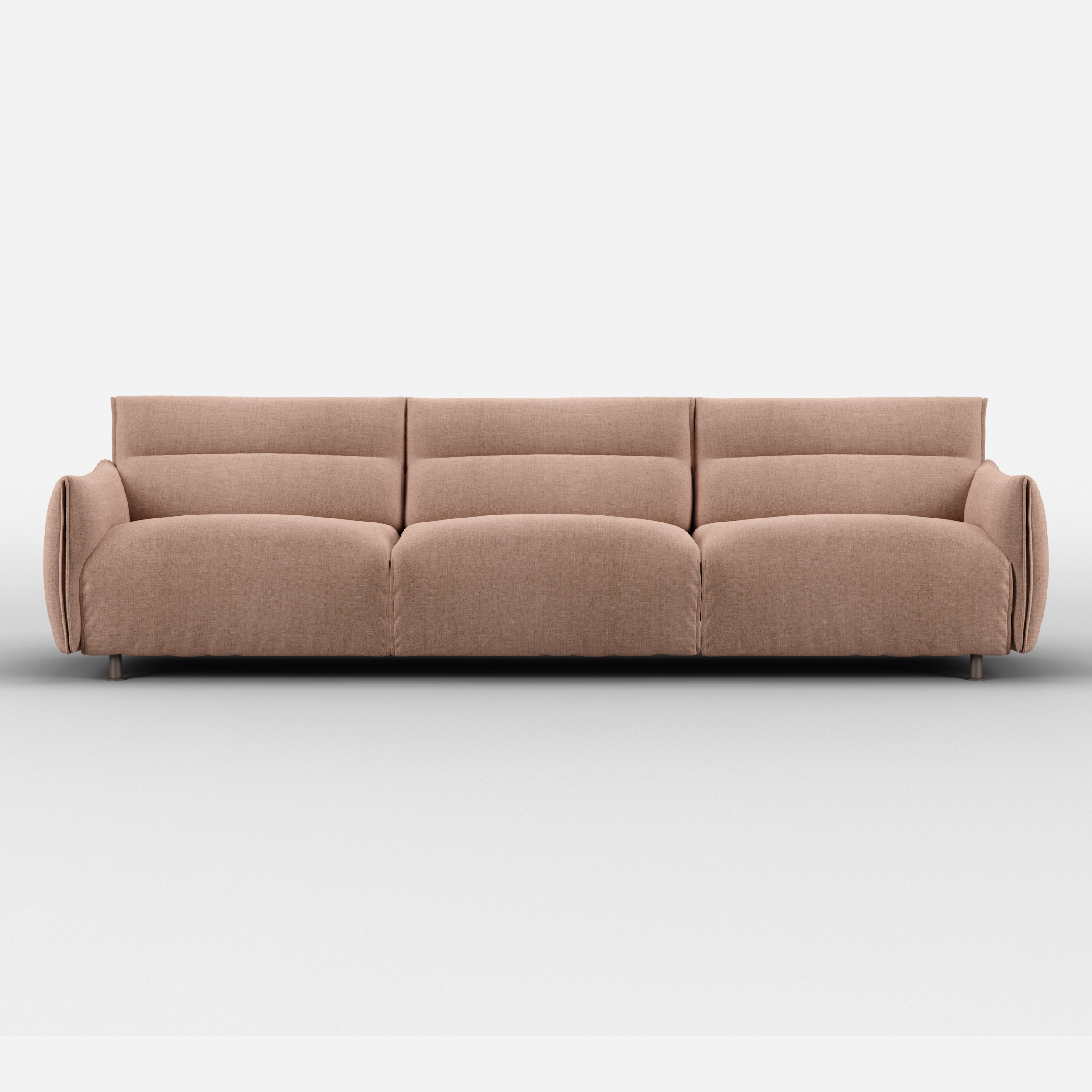 Hug 5 Seater Sofa (regular) | Mocha Chenille Weave