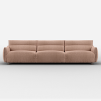 Hug 3 Seater Sofa (wide) | Mocha Chenille Weave