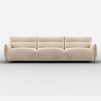 Hug 5 Seater Sofa (regular) | Cream Textured Weave