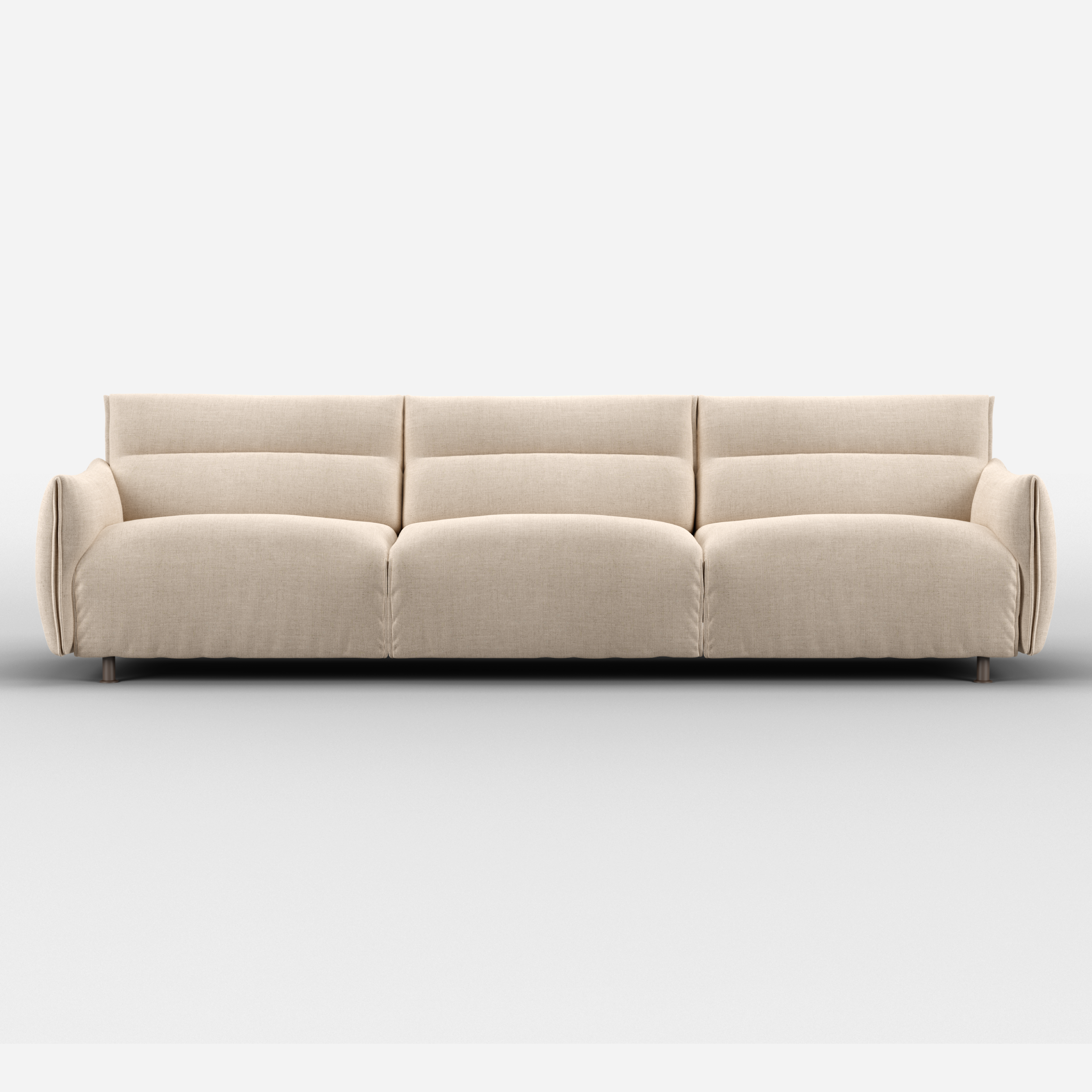 Hug 5 Seater Sofa (regular) | Cream Textured Weave