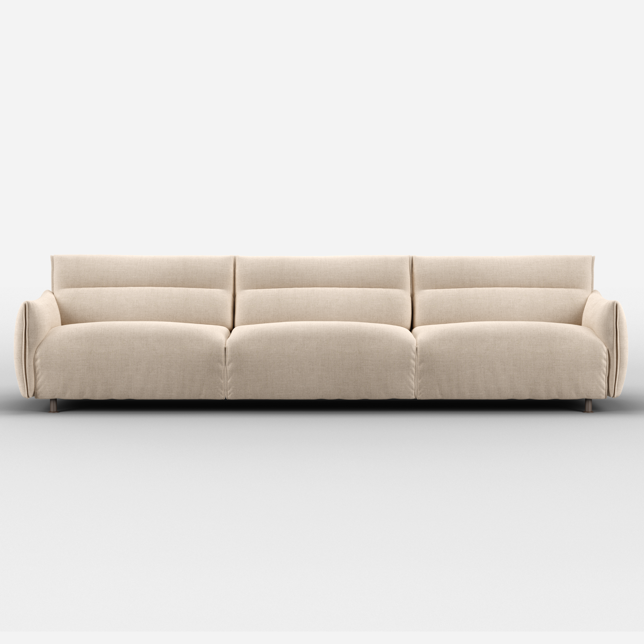 Hug 3 Seater Sofa (wide) | Cream Textured Weave
