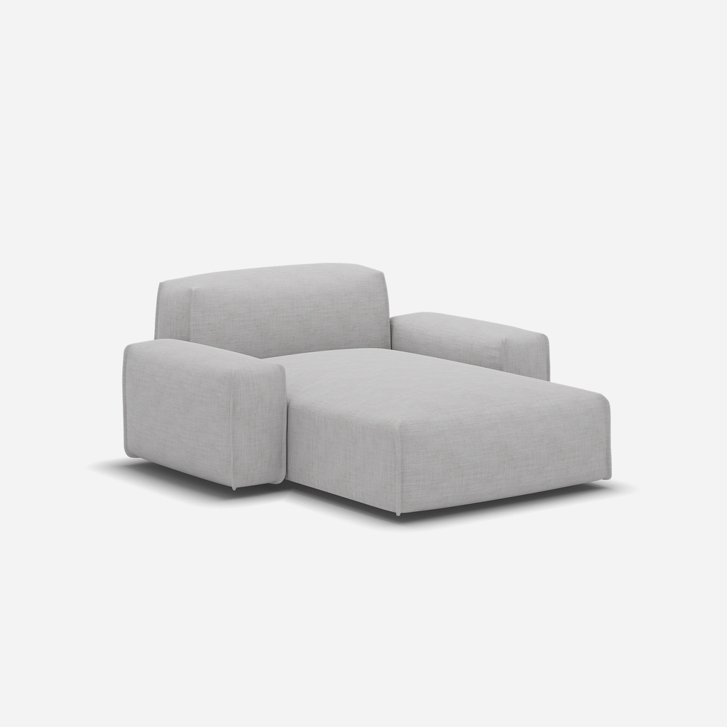 Float 1.5 Seater Chaise Sofa Ecru Weave Trim
