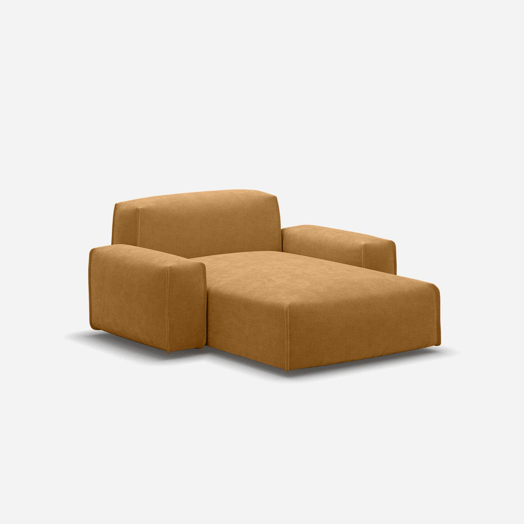 Float 1.5 Seater Chaise Sofa Cotton Natural Trim