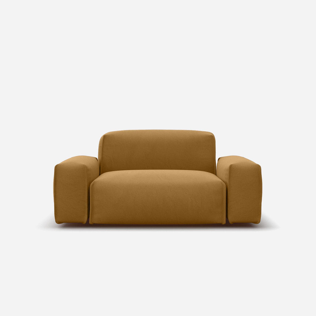 Float 1.5 Seater Sofa Cotton Natural Trim