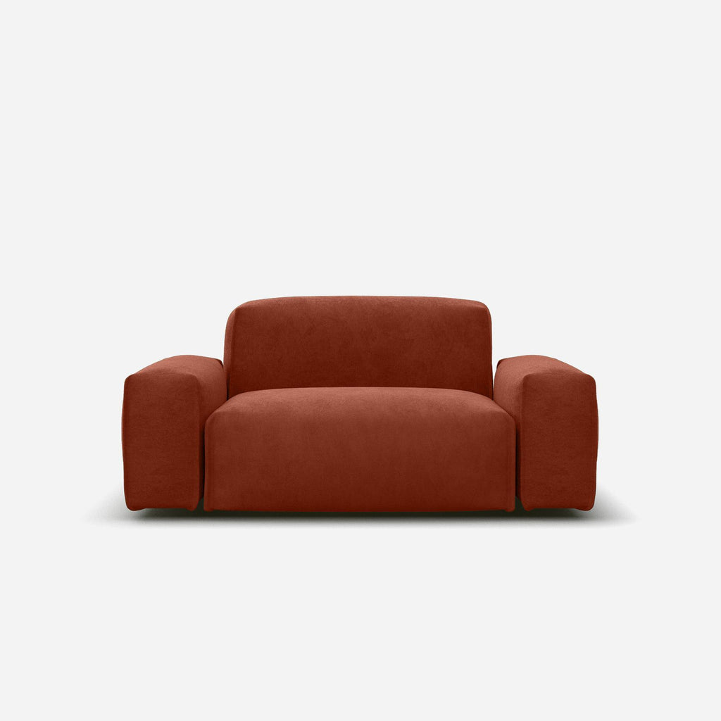 Float 1.5 Seater Sofa Velvet Natural Trim