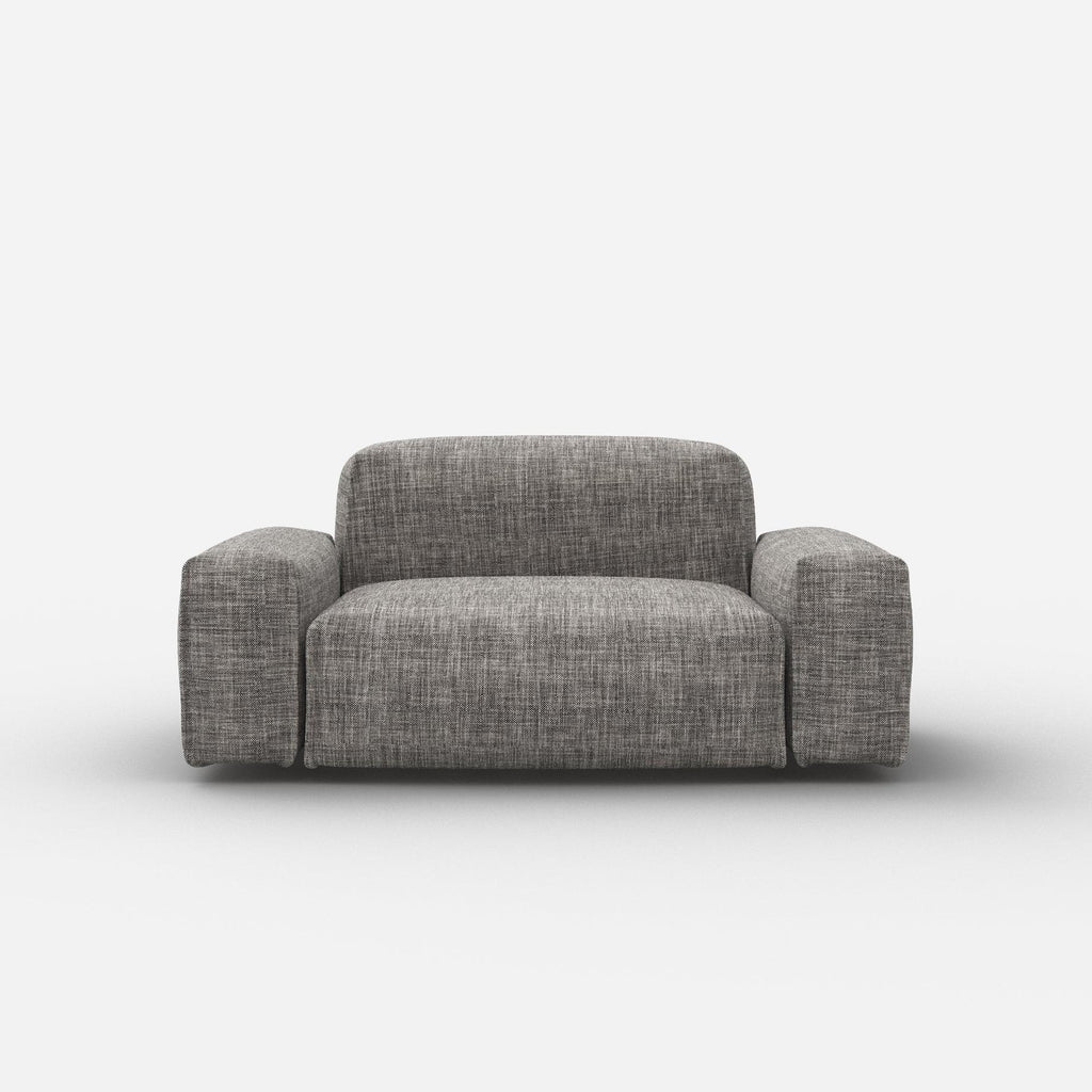 Float 1.5 Seater Sofa Salt & Pepper Textured Weave Trim