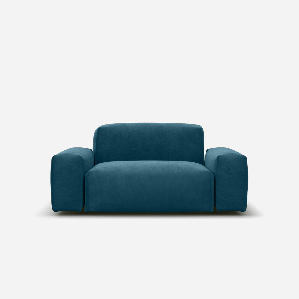 Float 1.5 Seater Sofa Teal Velvet Trim