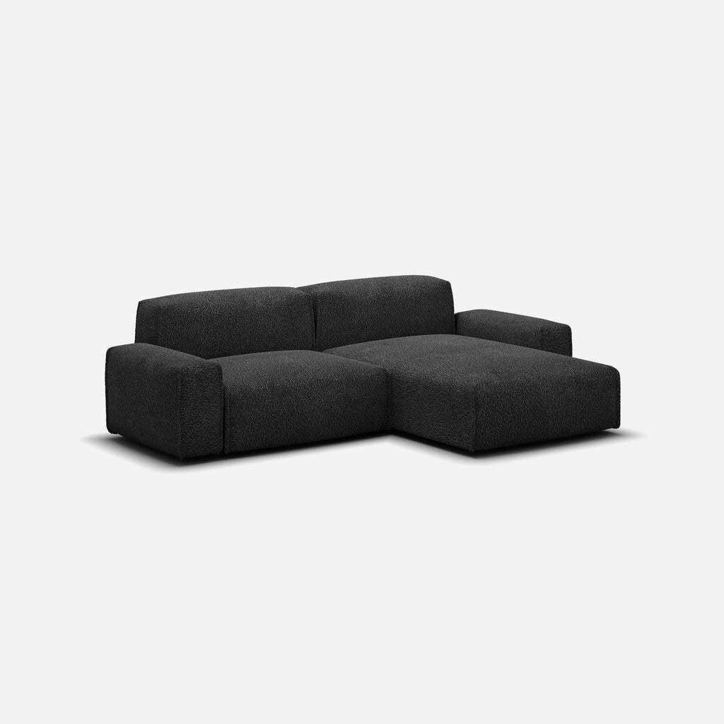 Float 3 Seater RH Chaise Sofa Boucle Trim