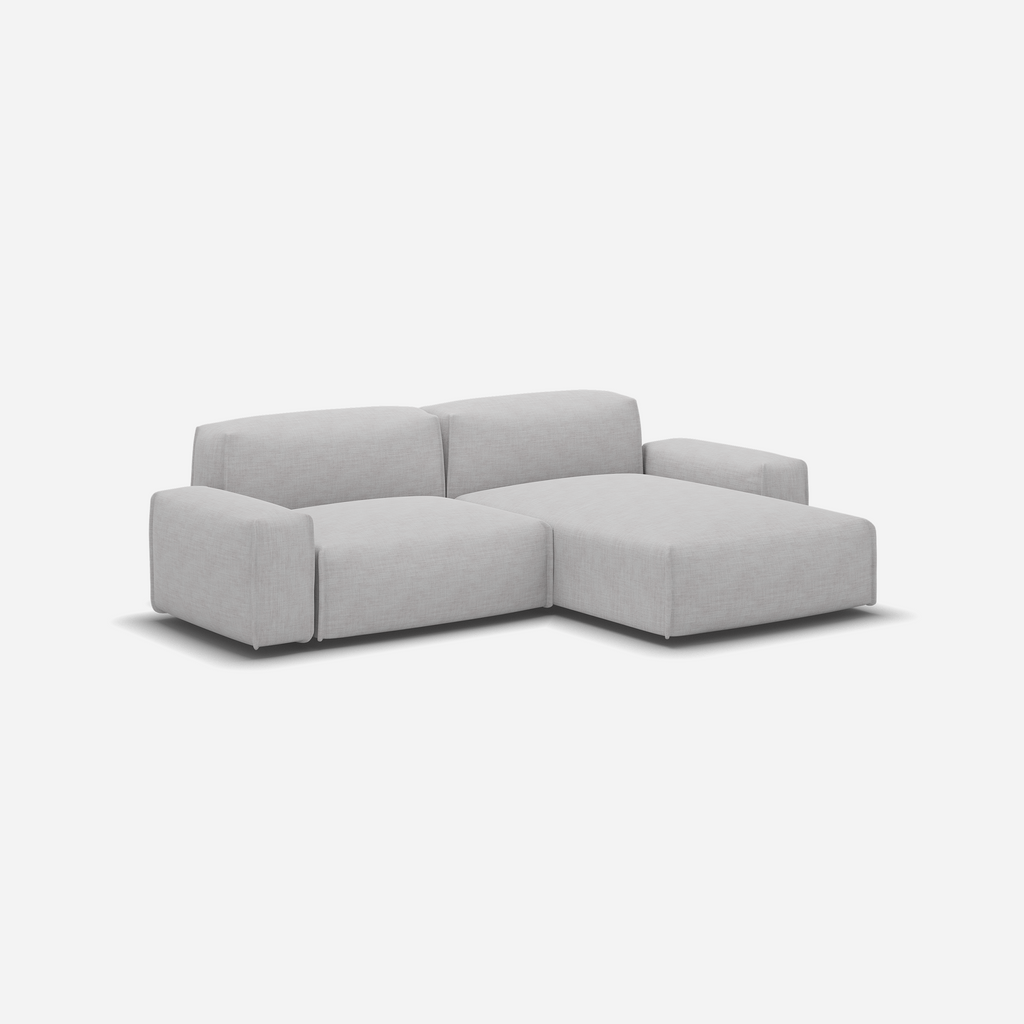 Float 3 Seater RH Chaise Sofa Ecru Weave Trim