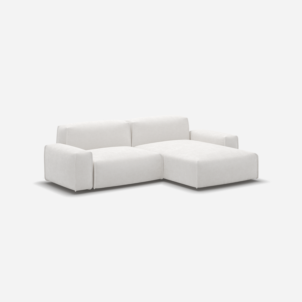 Float 3 Seater RH Chaise Sofa Cotton Trim