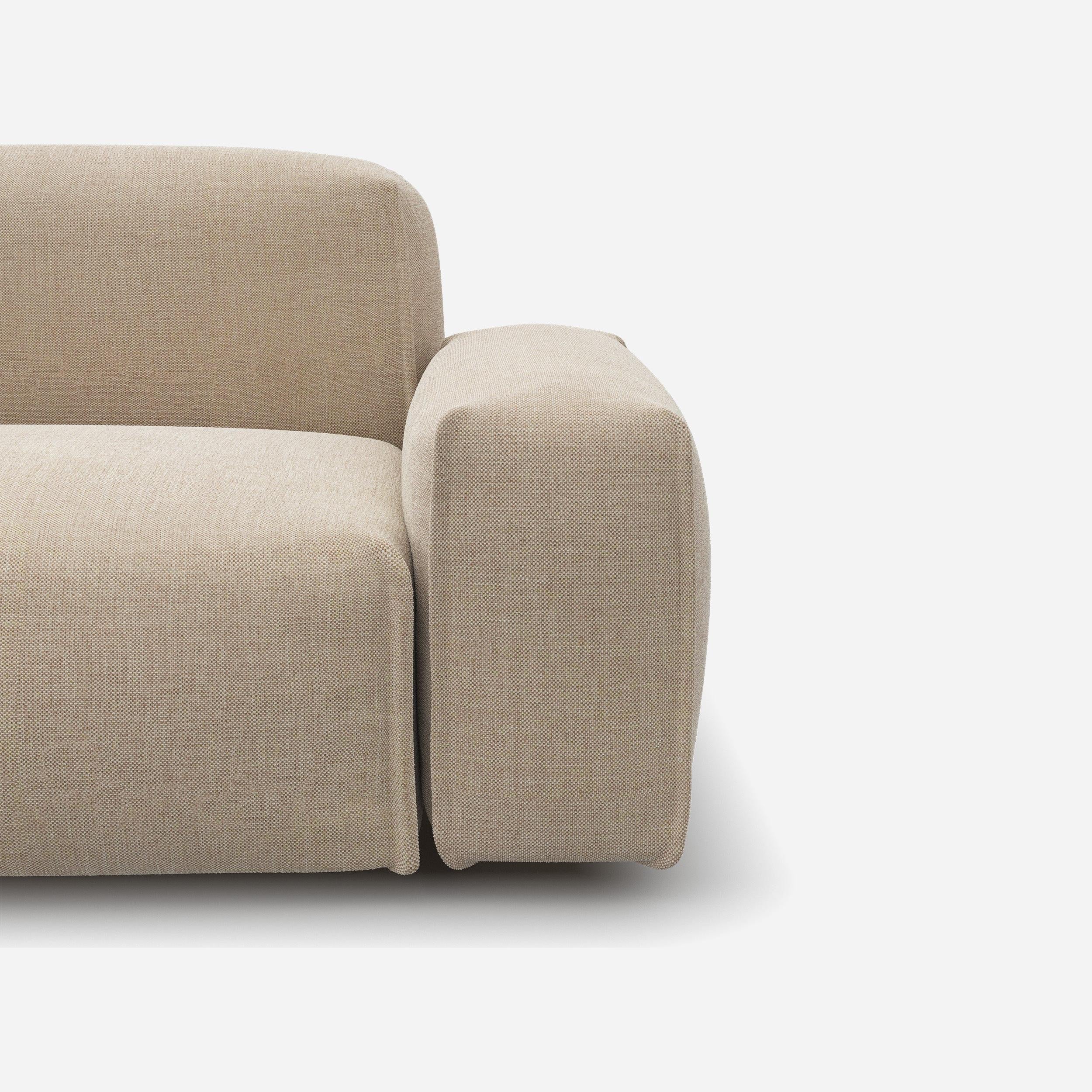 Float 3 Seater Sofa | Cream Textured Weave