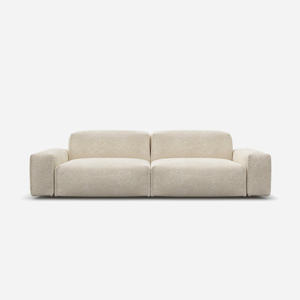 Float 3 Seater Sofa Ecru Boucle Trim