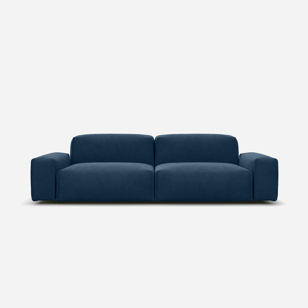 Float 3 Seater Sofa Midnight Velvet Trim