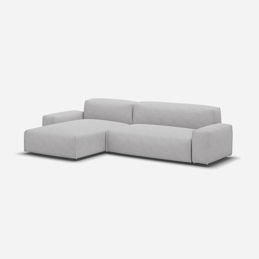Float 4 Seater LH Chaise Sofa Ecru Weave Trim