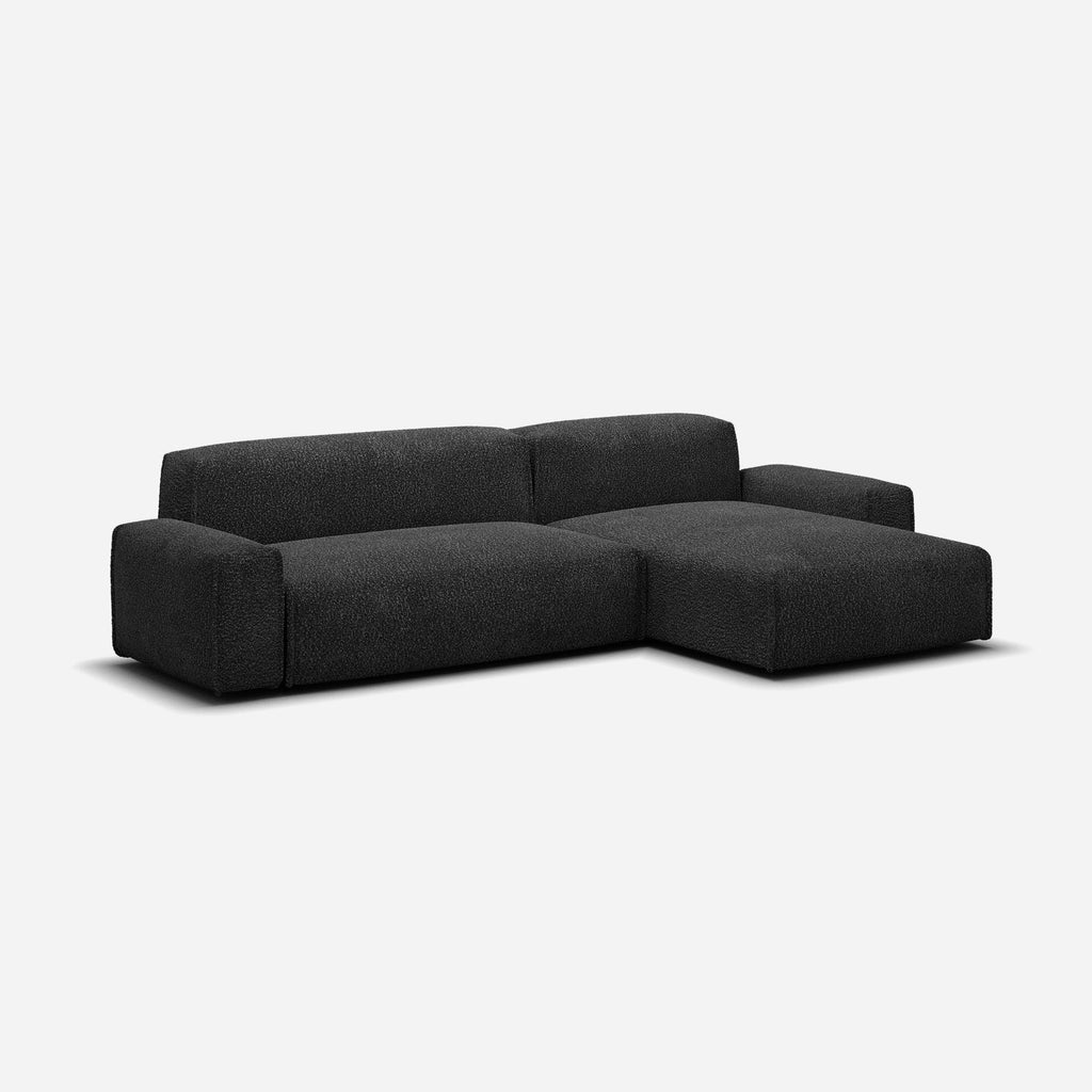 Float 4 Seater RH Chaise Sofa Boucle Trim