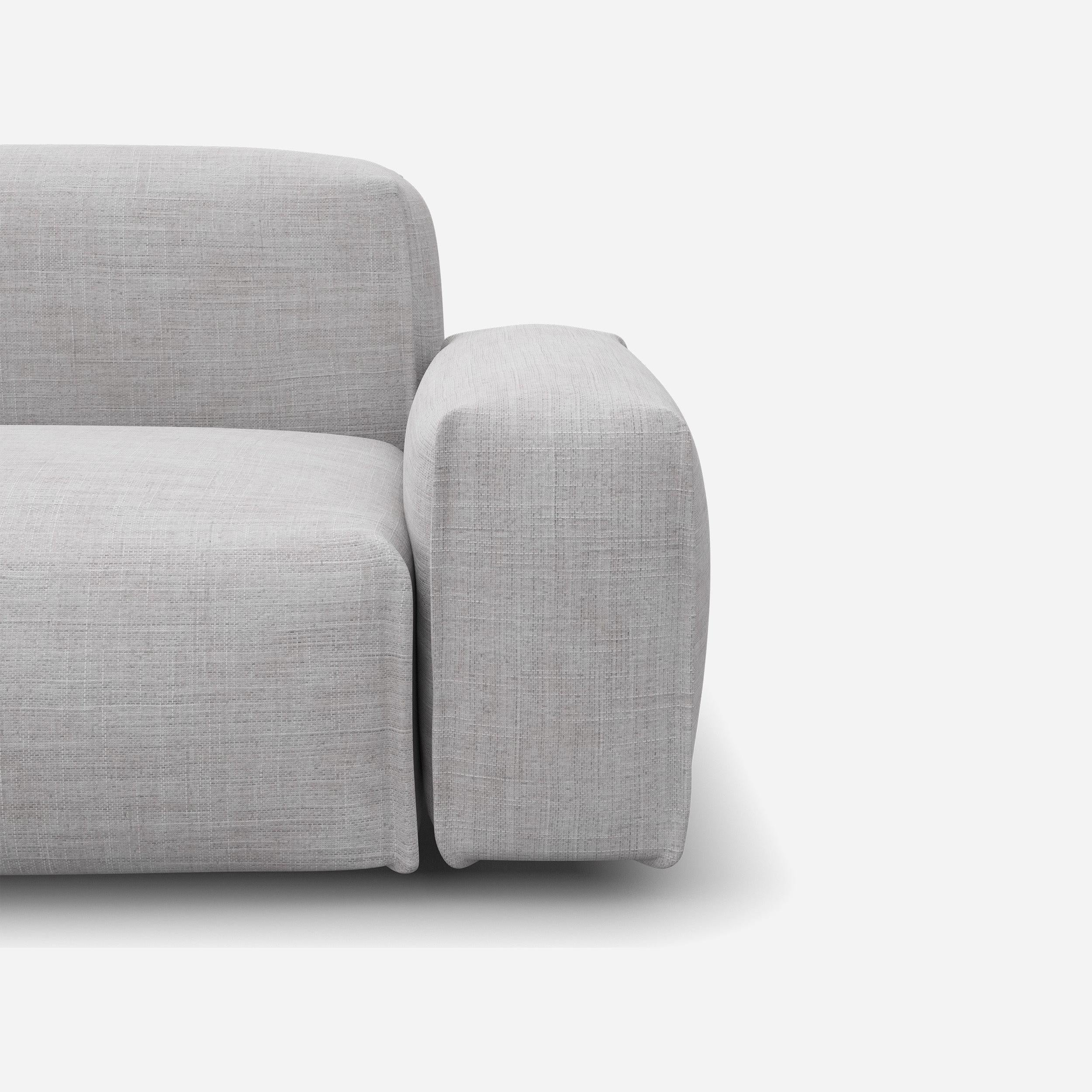 Float 4 Seater RH Chaise Sofa | Ecru Weave