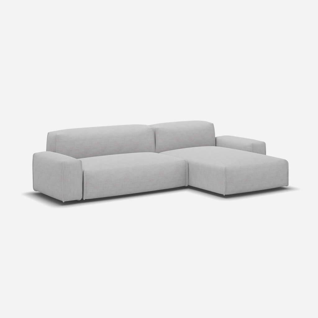 Float 4 Seater RH Chaise Sofa Ecru Weave Trim