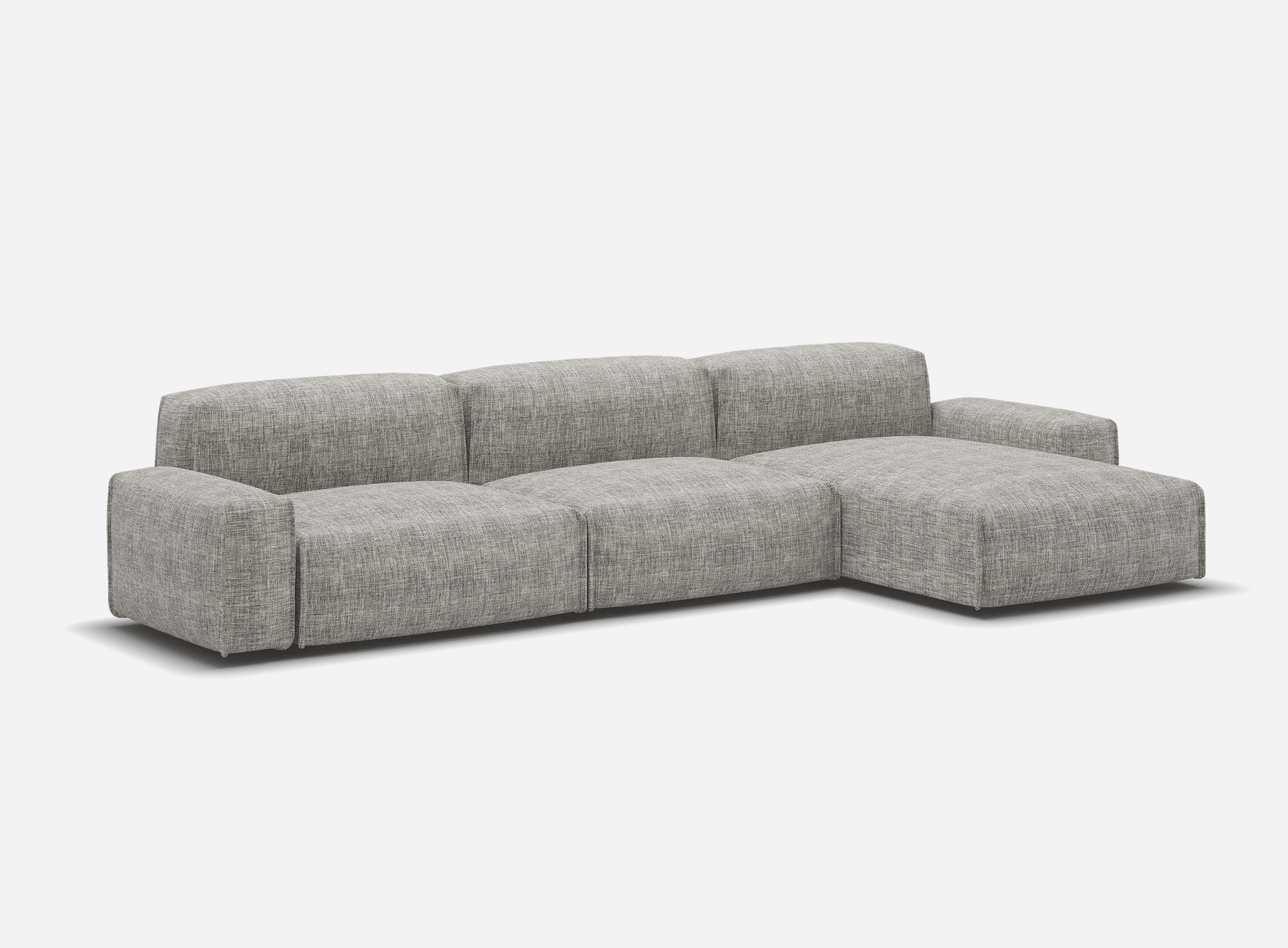 @ Salt & Pepper Textured Weave | Green Trim