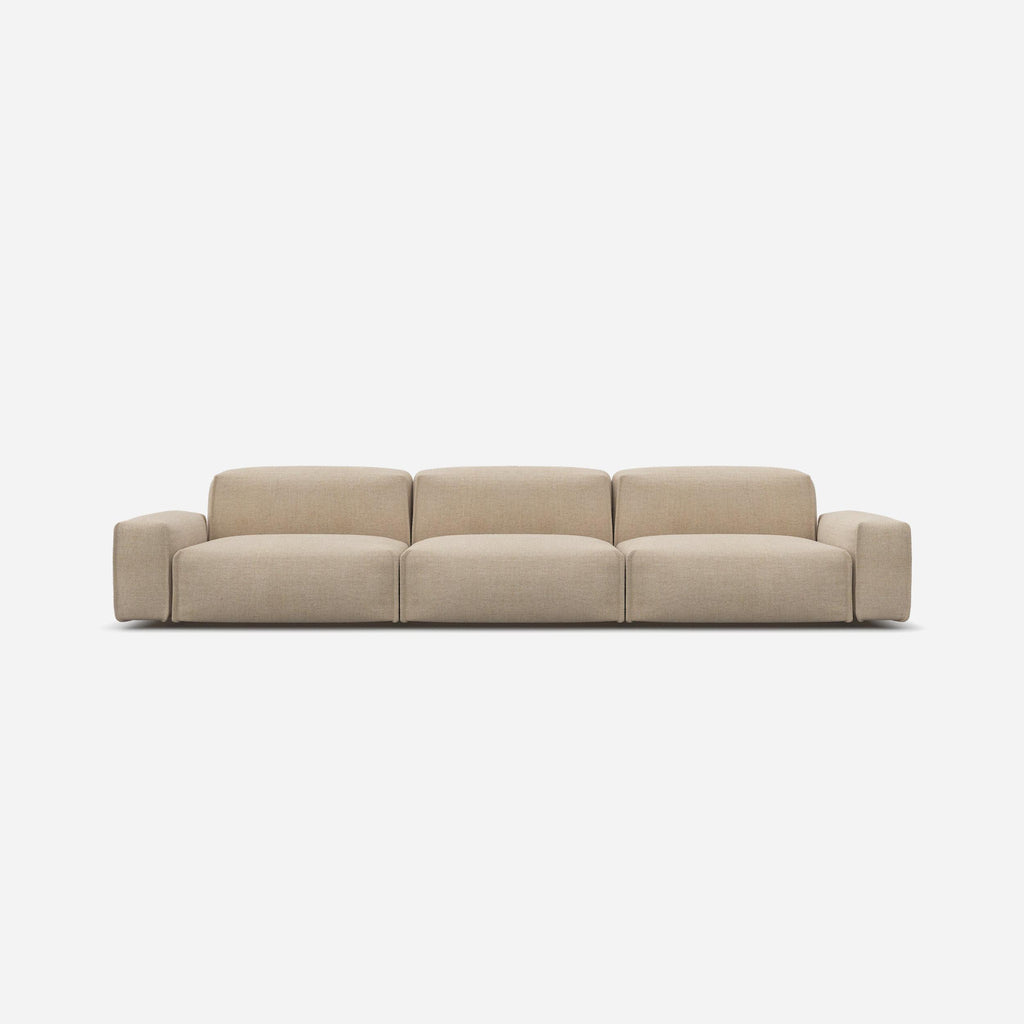 Float 5 Seater Sofa Textured Weave Natural Trim