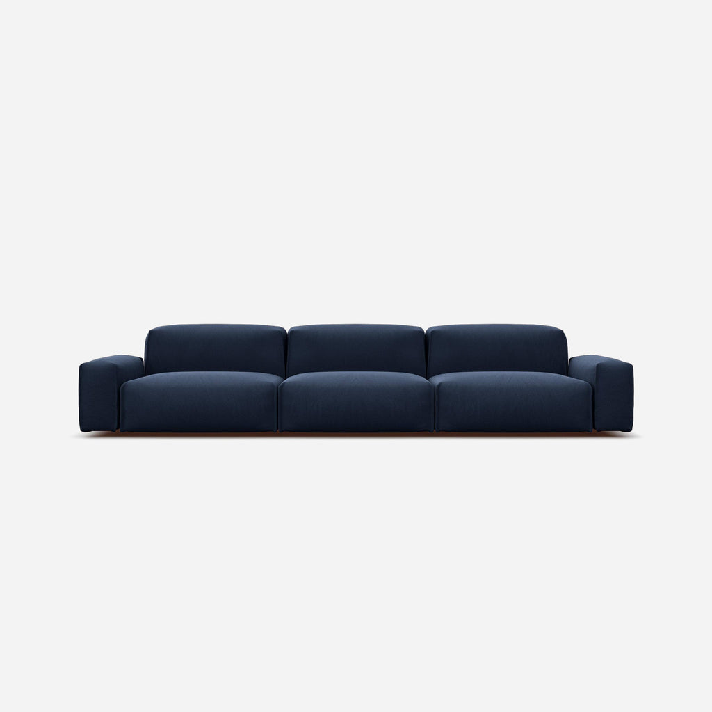 Float 5 Seater Sofa Cotton Blue Trim