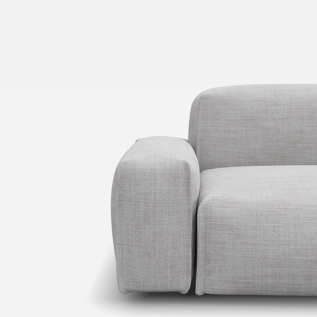 Float Ecru Weave Jacket Trim 1.5 Seater Sofa Set