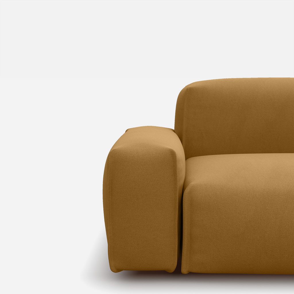 Float Cotton Jacket Natural Trim 1.5 Seater Sofa Set